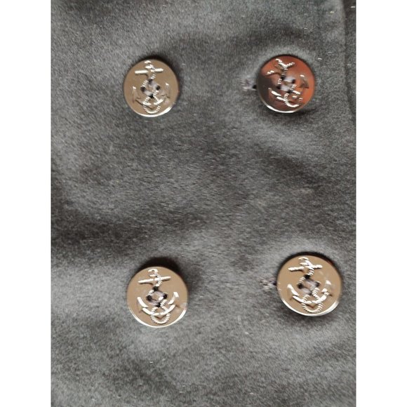 DSCP United States Navy Women’s Black Peacoat Pea Coat Jacket Size 12 Short - Picture 10 of 16